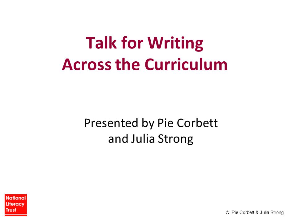 Writing across the curriculum ppt